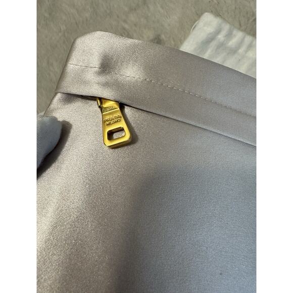 NEW $525 Prada Special Edition Pink Silk Zip Clutch DUSTBAG - Picture 6 of 13